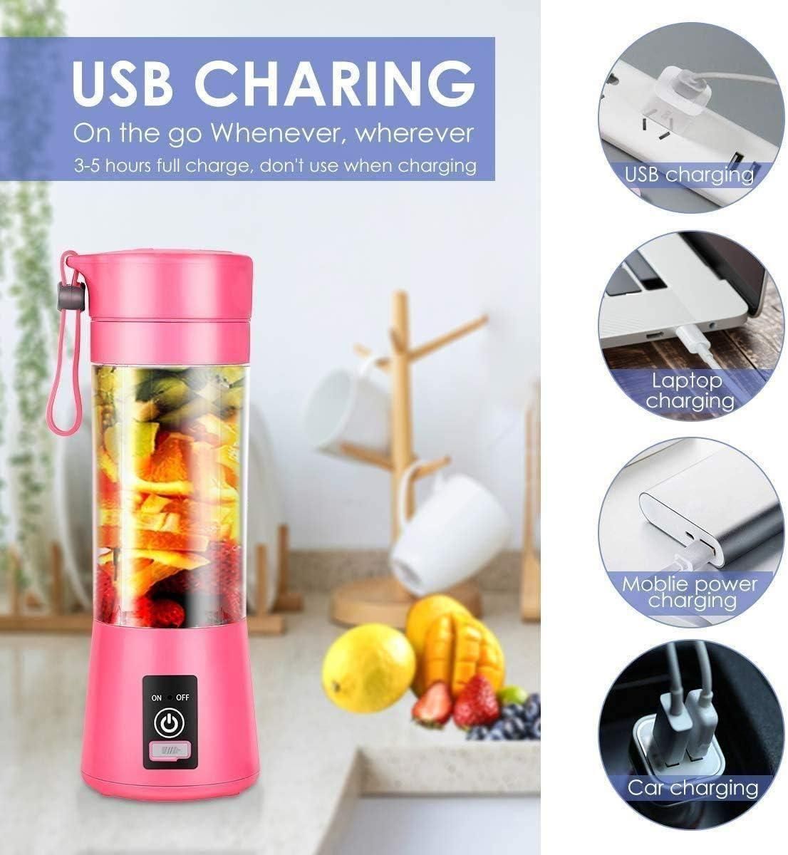 JuiceBeast – Portable Blender with 6 Sharp Blades & USB Charging