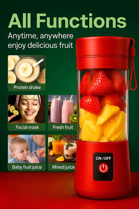 JuiceBeast – Portable Blender with 6 Sharp Blades & USB Charging