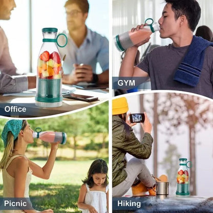 Portable Blender with 6 Sharp Blades & USB Charging