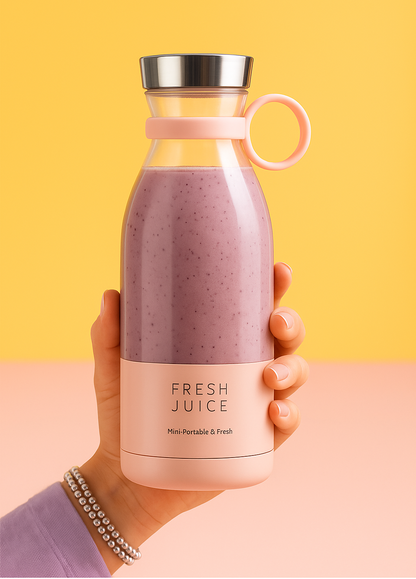 Portable Blender with 6 Sharp Blades & USB Charging
