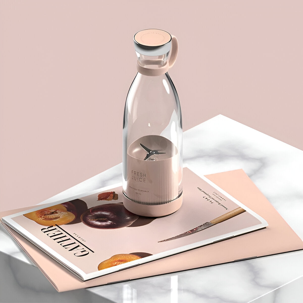 Portable Blender with 6 Sharp Blades & USB Charging