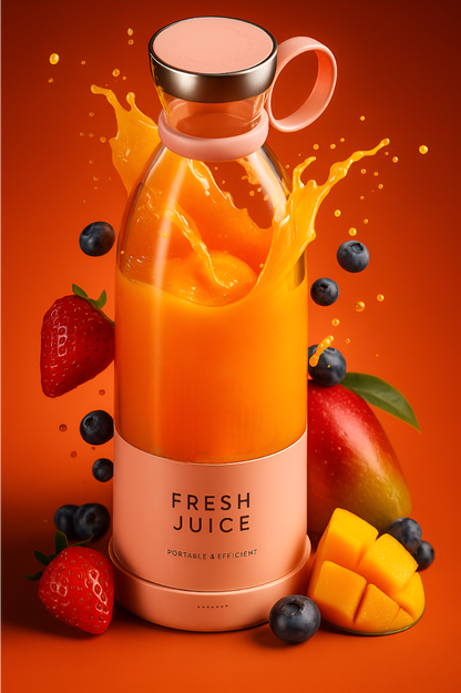 Portable Blender with 6 Sharp Blades & USB Charging